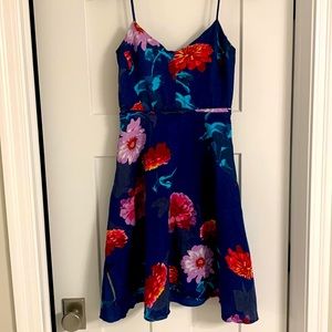 Banana republic blue floral dress